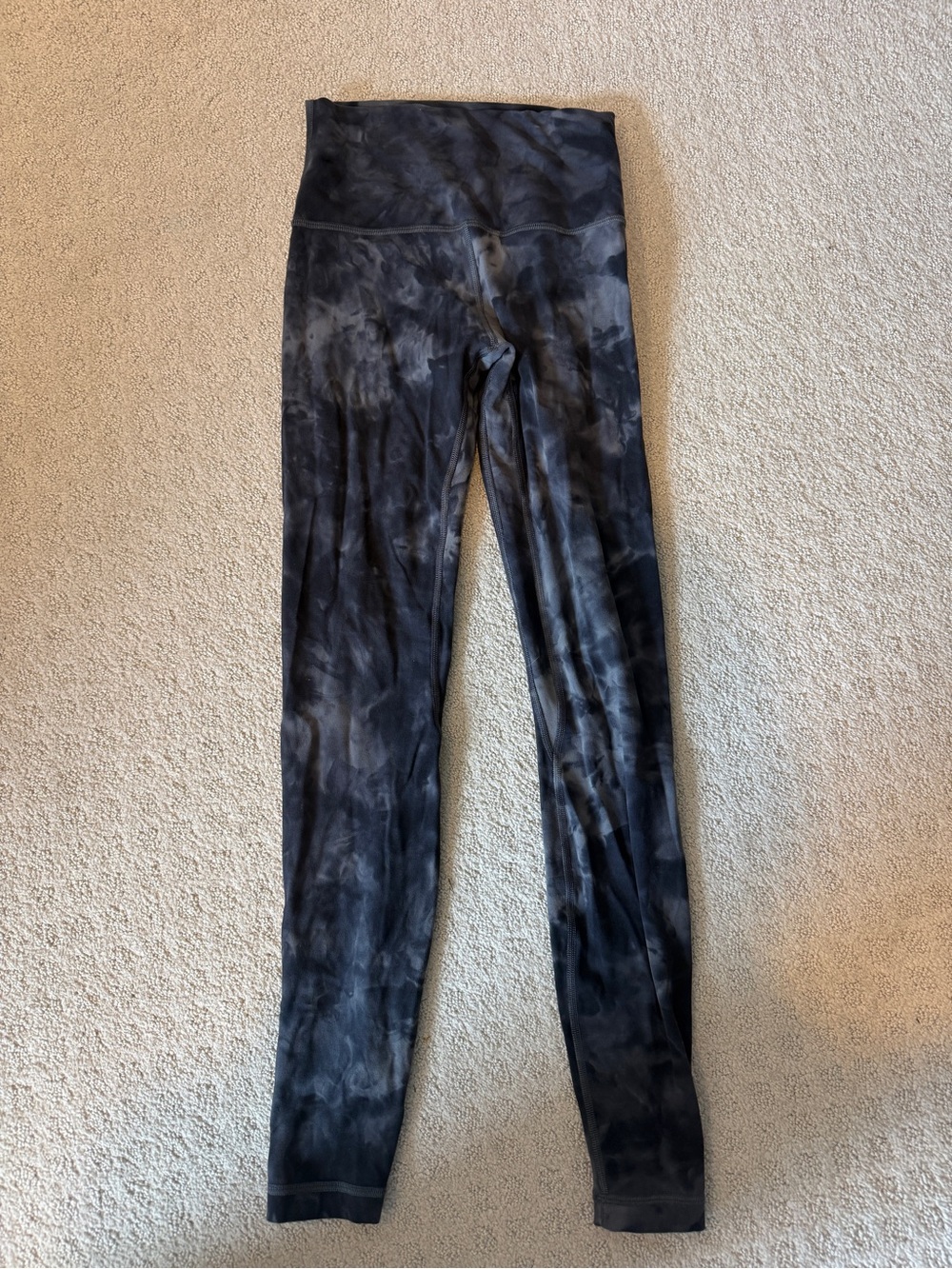 Lululemon Align High-Waist Black Diamond-Dye Leggings Size 4